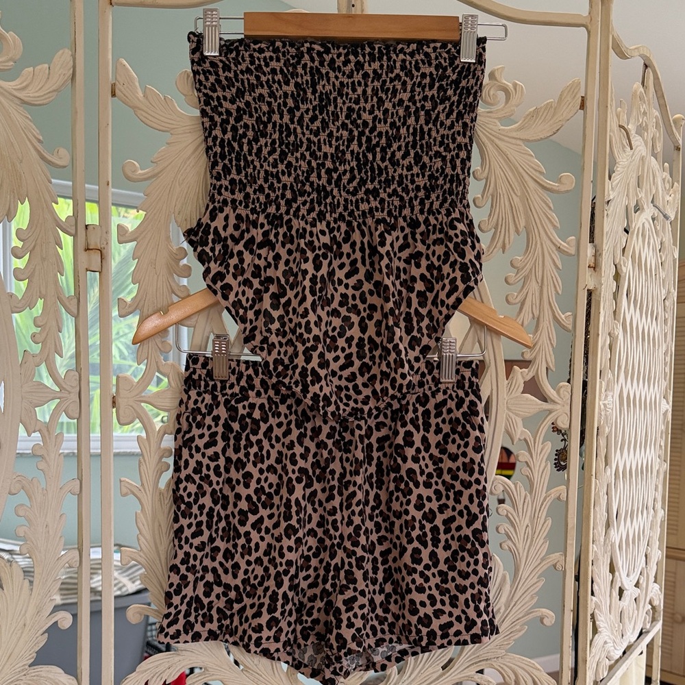 New Look /Animal Print Top and Short Set